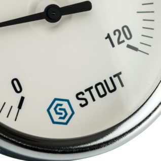 STOUT Термометр биметаллический с погружной гильзой