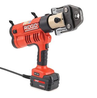 Пресс-инструмент RIDGID RP 340-C с адаптером для подключения к сети питания